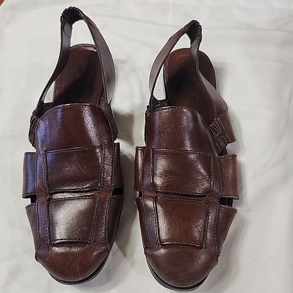 Jones New York Dark Brown Leather Sandals main image 4